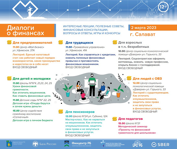 2 марта город Салават станет площадкой «Диалогов о финансах»
